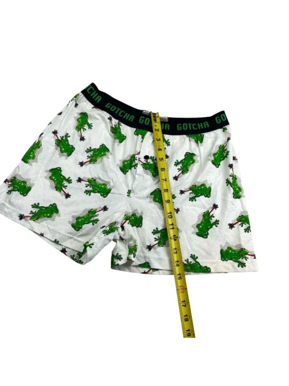 NEW VTG Gotcha x Basic Equipment Men's Tree Frogs All-Over Boxer Shorts • Medium